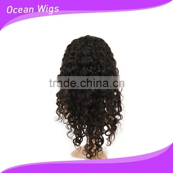 Human Hair Front Lace Wig, Deep Wave,20", Natural Color photo-5