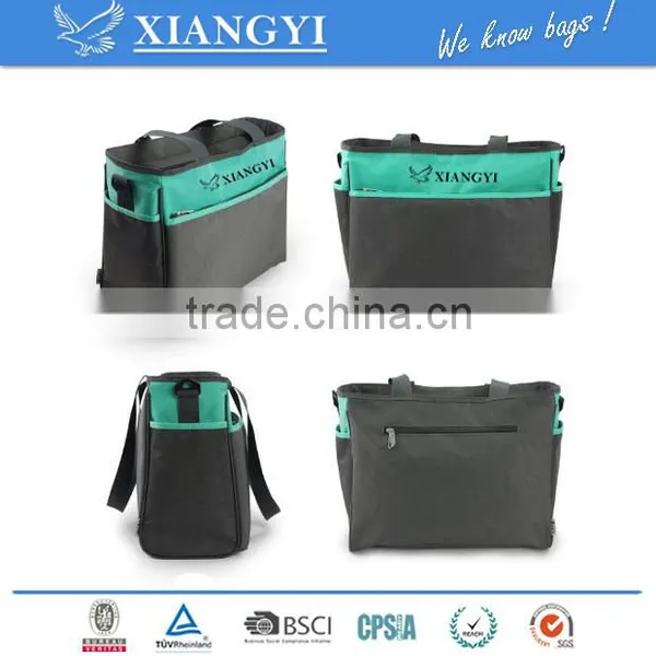 Functional Travel Diaper Bag With Chnaing Pad and Insulated Bottle Pocket photo-2