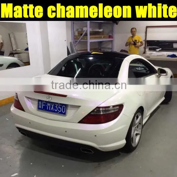 Hot Selling Chameleon Pearl Car Film, Matt Chameleon Car Film; White to Purple1.52*20m
