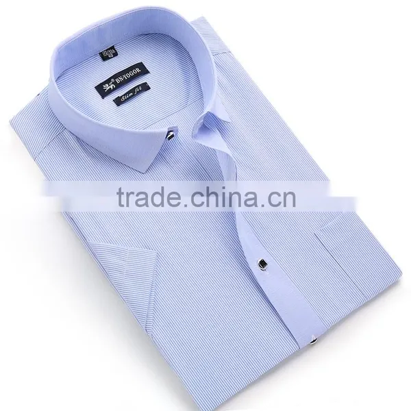 2016 the Latest Man Long Sleeve Cotton Woven Twill Shirt photo-5