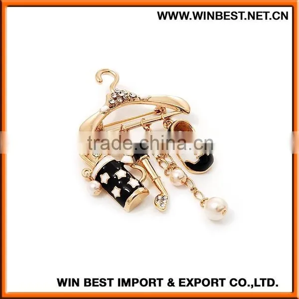 2015 New Design Brooches for Women, Flower Brooch, Cheap Rhinestone Brooch for Wedding in Bulk photo-2
