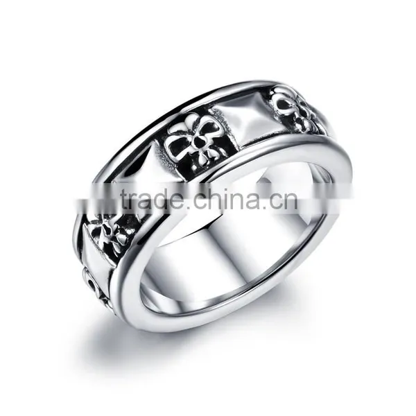 Stainless Steel Jewellery Fashion Trend Skull Mens Hand Rings photo-2