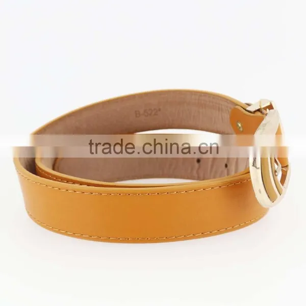 New Designer Ladies Leather Belt With High Quanlity Brown pu Leather Buckle in Yiwu photo-3