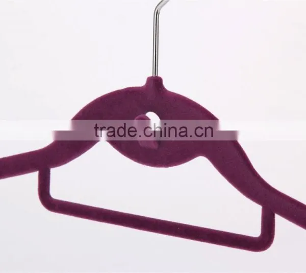 Velvet Flocked Clothes Hangers With Logo photo-6