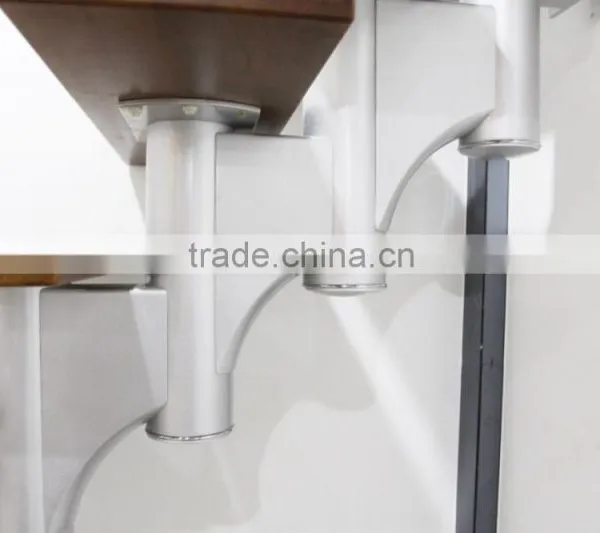 Indoor Stainless Steel Wood Straight Stairs With Glass Tread photo-5