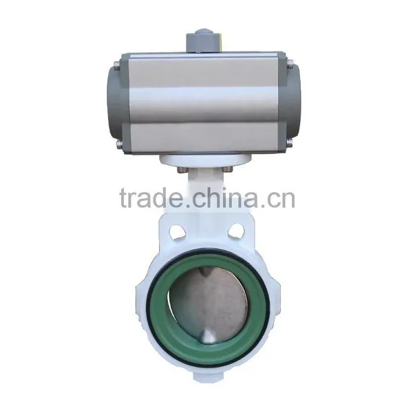 Stainless Steel Wafer Butterfly Valve Dn150 With PTFE Seat photo-2