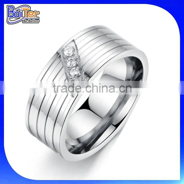 Hot 925 Sterling Silver Young Boy Ring Fake Diamond Ring For Boys