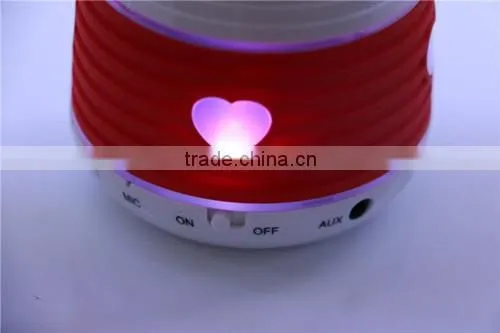 Free Shipping LED Light Wireless Bluetooth Speaker With TF SD Slot USB Disk Port photo-5