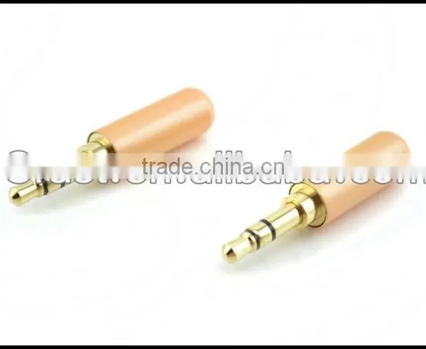 Audio Gade OEM Hi End Gold Plated 3.5-Y Gold Plated 3.5MM Male Headphone Terminal Yellow photo-4