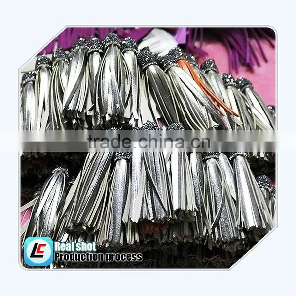 Custom Genuine Leather Tassels For Bag Decoration photo-6