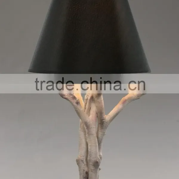 Polyresin Base and White Shade Contemporary Table Light/lamps With UL photo-6