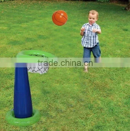 EN71 Approved PVC Toys Giant Inflatable Basketball Stands