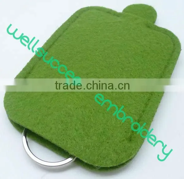 polyester or wool felt key case