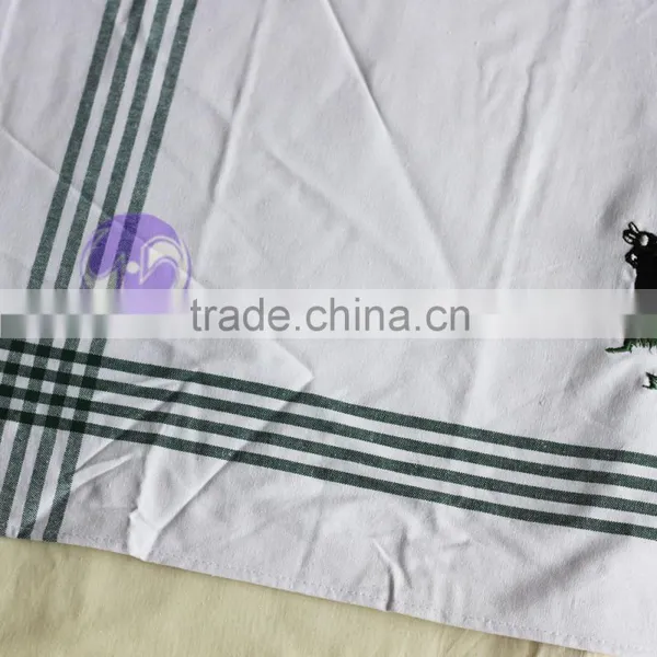 Embroidered 100% Cotton Waffle Plain White Tea Towel photo-4