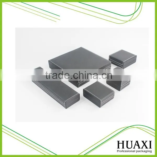 2016 Black Leather Surface Wood Bracelet Boxes Velevet Jewelry Box photo-2