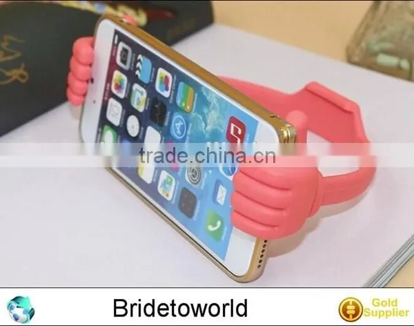 Colorful Plastic Cartoon Hand Hug Style Stand Holder for Samsung Mobile Phone Tablets photo-4