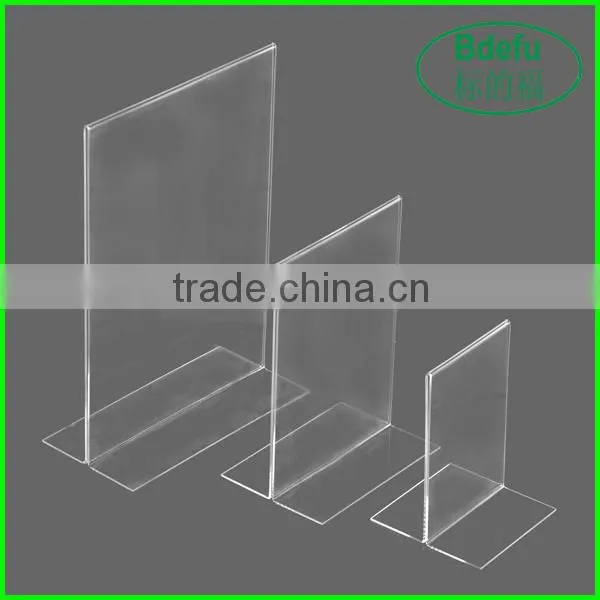 Top Saling Product High Acrylic Menu Holder /clear a4 Acrylic Sign Holder