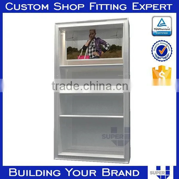 Steel Shelving Photo Exhibition Stands Display With Shop Fitting Hooks photo-6