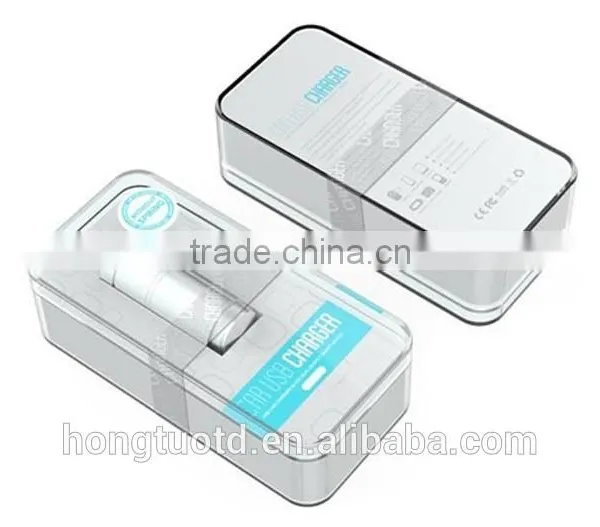 Universal Promotional High Quality Metal Car Quick Charger With Dual 2 Cable Usb photo-4