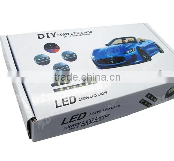2 x Super White 6LED Car Daytime Running Light DRL Daylight Kit 12V DC Head Lamp photo-4
