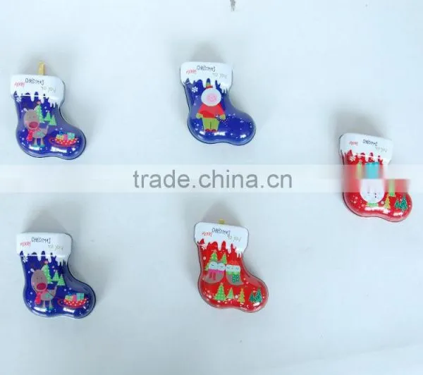 Nice Design Shoes Shaped Tin Box Gift Tin Box for Christmas Gift Packing Tin Box photo-3