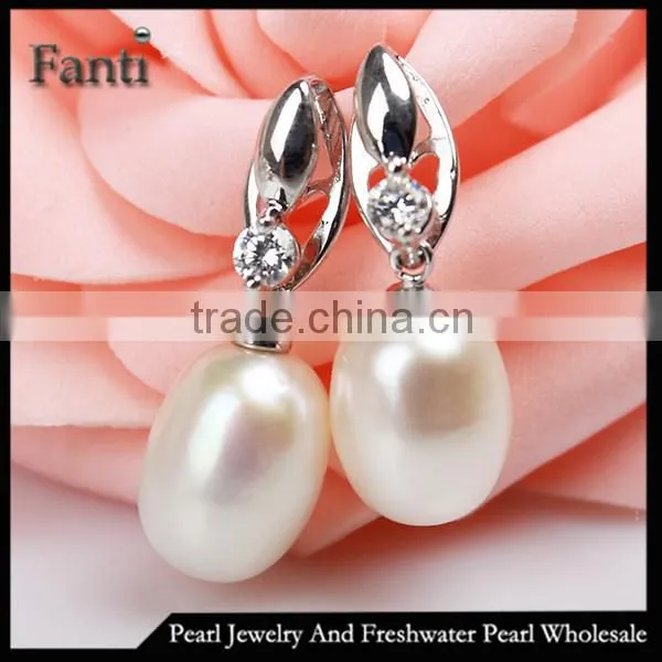 Wholesale 925 Silver Charm Drop Dangle Pearl Earring Design