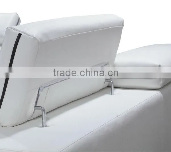 Bedroom Furniture Mini Sectional Sofa Leather Modern photo-2