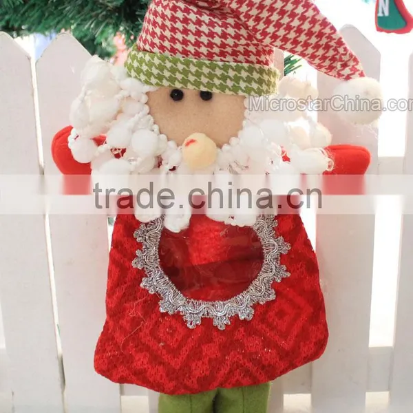 Christmas Tree Decorations New Arrival Christmas Snowman Elk Candy Bags Child Doll Gift Bag Festival Party Supplies photo-2