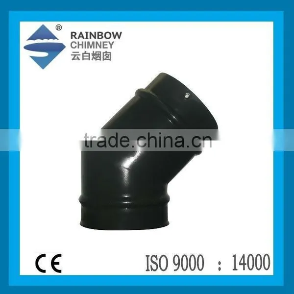 CE and Carbon Steel Enamel Single Wall Chimney Pipe for StoveCE and