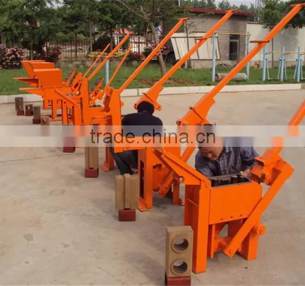 HR1-30 Manual Interlocking Brick Making Machine Hand Press Clay Brick Machine Low Cost Sand Soil Brick Machinery photo-4