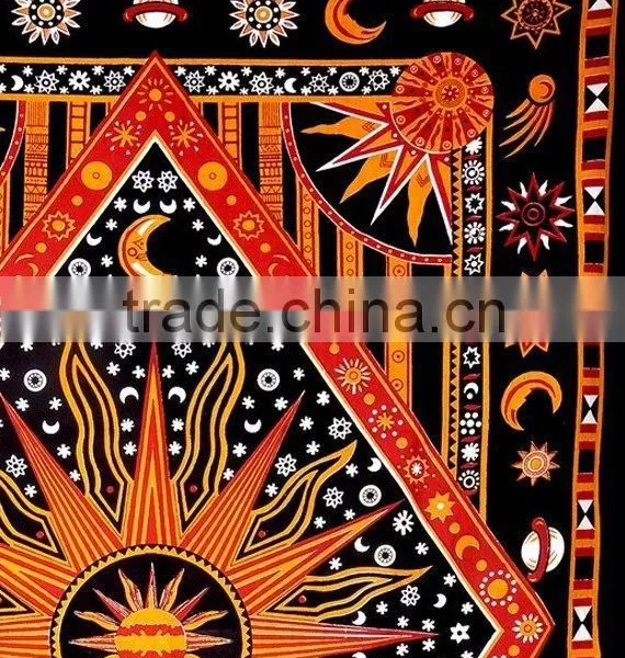 Wholesale Indian Tapestry Star Mandala Tapestry Wall Hanging Home Decor Tapestry Cotton Tapestry Beach Throw Bohemian photo-2