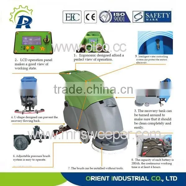 Squeegee Length 890mm Vacuum Soak Scrubbing Machine Washing Cars Hand Propelled Washing Sucking Dry Machine photo-4