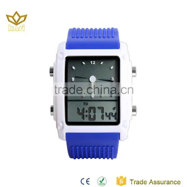Backlight Watch Dial Multiple Silicone Strap Watch 1086 photo-2