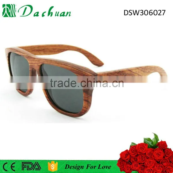 Italy Design High Quality 100% Natural Wood Made in China Wood Sunglasses photo-3