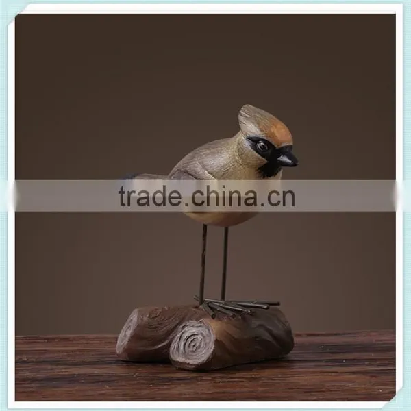 Resin Bird Figurine Bird Statue Love Birds for Indoor Home Decoration photo-3