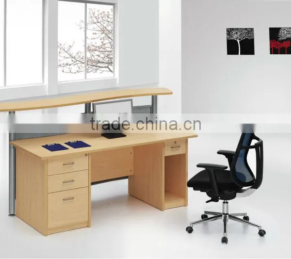 SUNRISE office#home wooden computer desk partitions with drawers