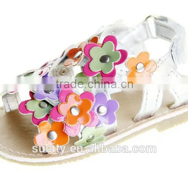 Wholesale Girls Sexy Stylish Flat Sandals With Flowers photo-2
