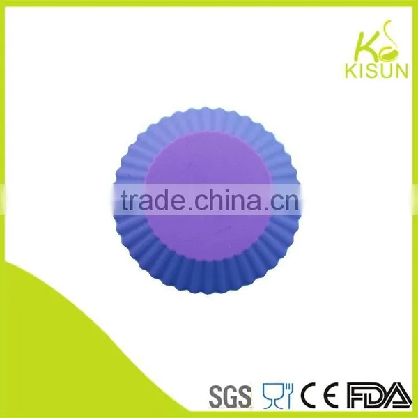 Colorful Silicone Roundness Shape Cupcake Mould photo-2