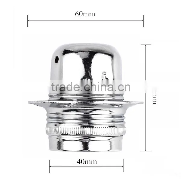 Colorful E27 Iron Lamp Socket Metal Edison Bulb Holder With Ring photo-2