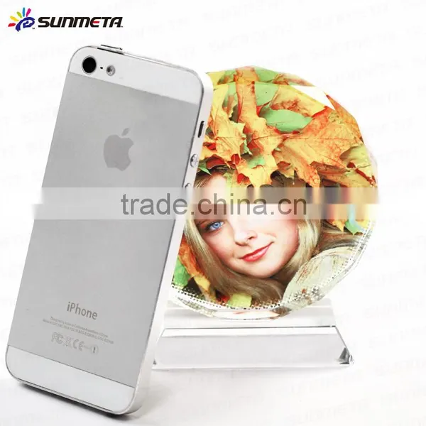 2016 Best Traveling Souvenir Sunflower Shaped Sublimation Crystal Digital Photo Frame photo-2