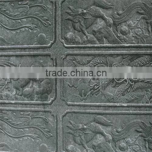 Dragon Carve Tile Vinyl/pvc Home / Hotel / Restaurant Wallpaper photo-2