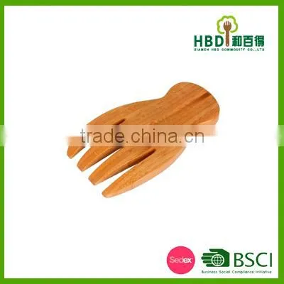 Kitchen Bamboo Salad Server/bamboo Salad Mixing Hand photo-4