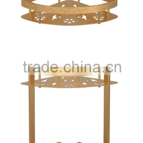 Homestar Hotel 2-tier Space Aluminum Triangle Bathroom Corner Shelf for Commodities photo-4