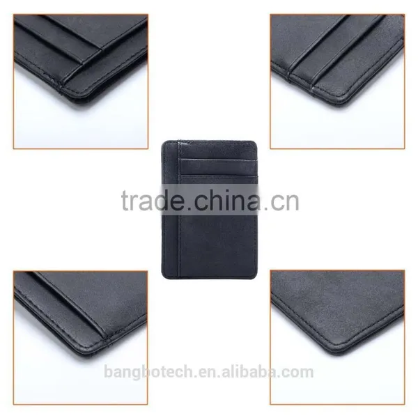 Multifunction Leather Card Bag With Money Compartment Card Holder photo-6