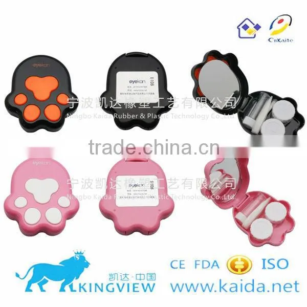 A-8108 Cheap New Feet Cat Contact Lens Case photo-2