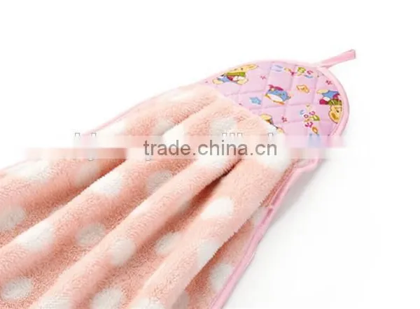 Hot Sales Fashion Hanging Microfiber Drying Kitchen Hand Towel With Ties photo-3