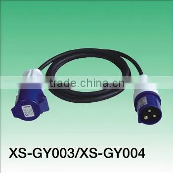 16A industrial CEE plug and socket with extension cord