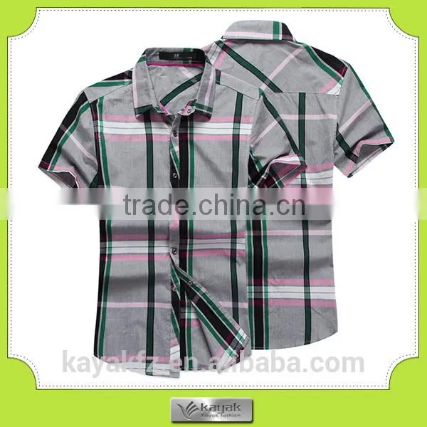 Custom Red Stripe Men's Cotton Long Sleeve Casual Shirt photo-3