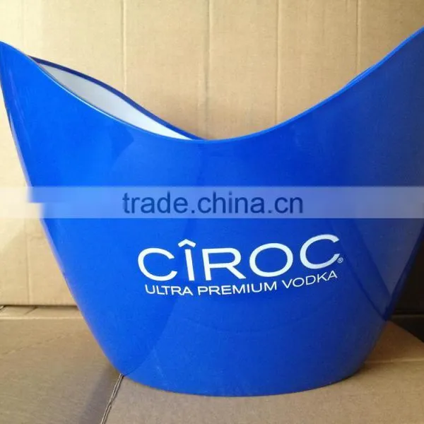 Clear Transparent Acrylic Grey Goose Ice Bucket photo-2