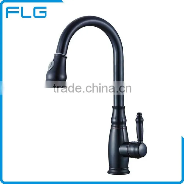 Professional Design Single Handle Oil Rubbed Brass Spout Kitchen Faucet